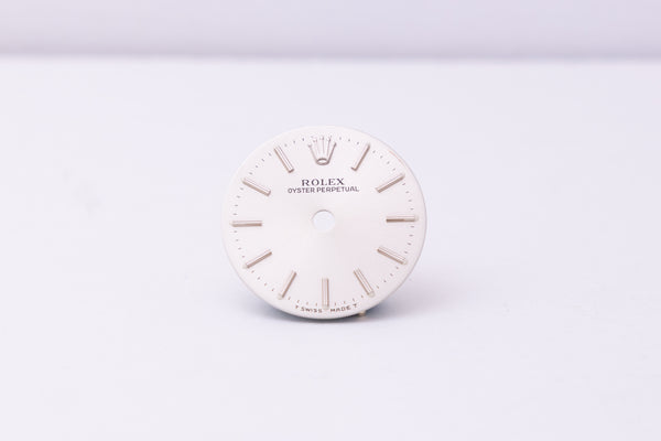 Load image into Gallery viewer, Rolex Oyster Perpetual silver dial for model 6719 FCD30322
