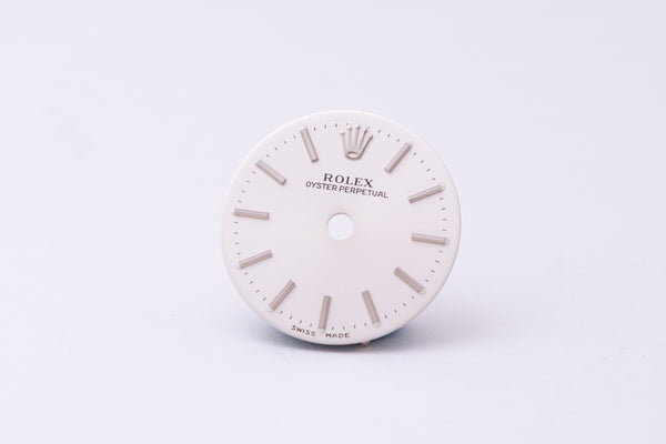 Load image into Gallery viewer, Rolex Oyster Perpetual silver dial for model 76180 FCD30324
