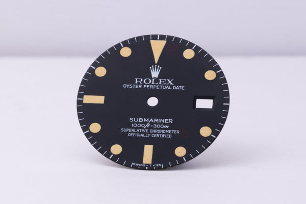 Load image into Gallery viewer, Rolex Submariner Matte Black Dial for 16800 FCD30357
