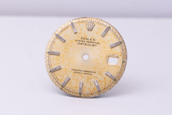 Load image into Gallery viewer, Rolex Datejust spotted / discolored dial for model 1601 FCD30378
