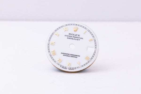 Load image into Gallery viewer, Rolex ladies Skinny White Roman Dial for model 69173 - 79173 FCD30383
