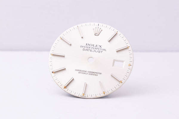 Load image into Gallery viewer, Rolex Datejust Silver Stick dial for model 16014 - 16030 FCD30394

