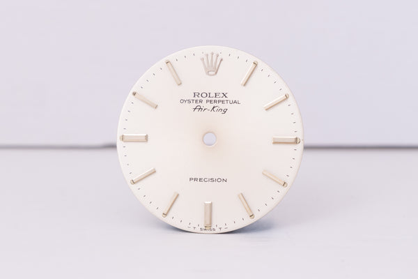 Load image into Gallery viewer, Rolex Air-King Silver Stick dial for model 5500 FCD30404
