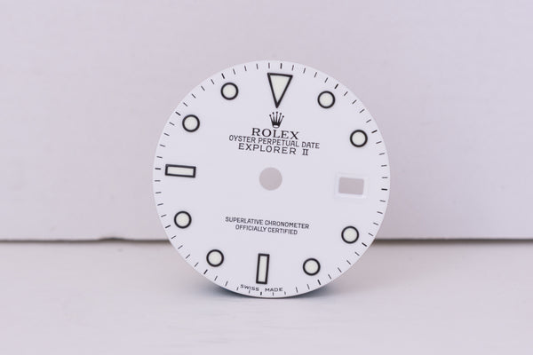 Load image into Gallery viewer, Rolex Explorer II White Swiss Made Dial for 16570 - 16550 FCD30437
