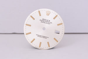 Rolex Datejust Silver Stick dial for model 16013 FCD30446