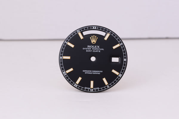Load image into Gallery viewer, Rolex Day-Date Black Index dial for model 118238 FCD30490
