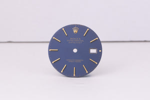 Rolex Mens Datejust Purplish Blue Stick Dial for 16013 FCD30499