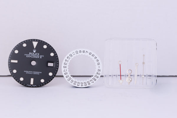 Load image into Gallery viewer, Rolex Explorer II Black Swiss Made Dial Hands and Date Disk FCD30513

