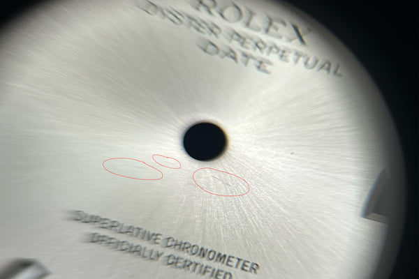 Load image into Gallery viewer, Rolex Black Index Dial for model 115200 FCD30538
