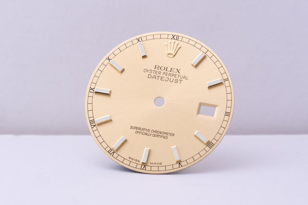 Load image into Gallery viewer, Rolex Datejust champagne Lumi Index dial for model 116233 FCD30541
