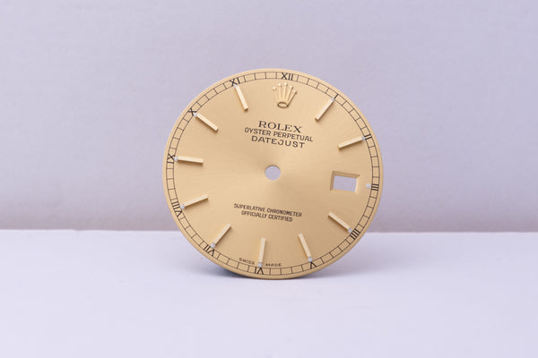 Load image into Gallery viewer, Rolex Datejust Champagne Stick marker dial for model 16233 FCD30543
