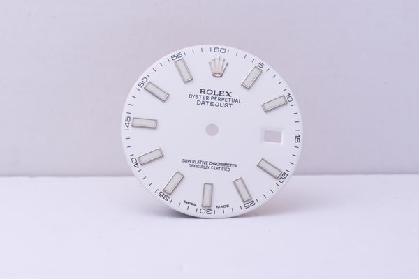 Load image into Gallery viewer, Rolex Datejust II 41mm White Stick Dial for 116334 - 116300 FCD30545
