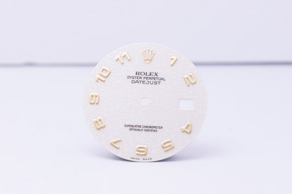 Load image into Gallery viewer, Rolex Mens Datejust Cream Jubilee Arabic Dial for 16013 - 16233 FCD30578

