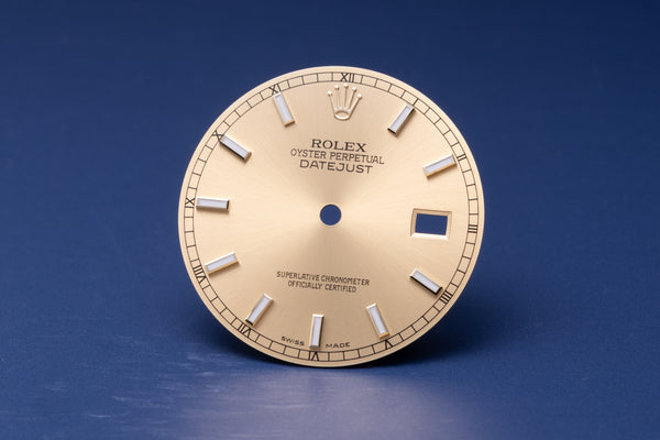 Load image into Gallery viewer, Rolex Datejust champagne Lumi Index dial for model 116233 FCD30580
