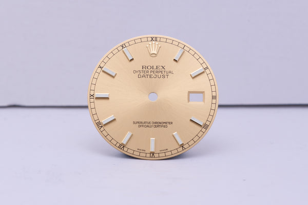Load image into Gallery viewer, Rolex Datejust champagne Lumi Index dial for model 116233 FCD30581
