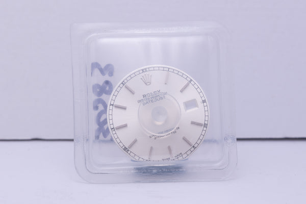 Load image into Gallery viewer, Rolex Datejust sealed Silver stick dial for 16014 - 16234 FCD30583
