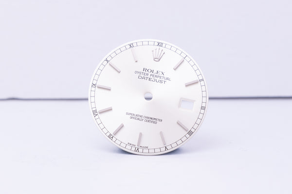 Load image into Gallery viewer, Rolex Datejust Silver Stick dial for 16234 FCD30589
