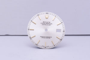 Rolex Datejust Silver stick dial for model 16233 FCD30591