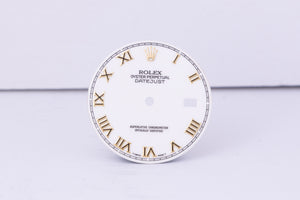 Rolex Datejust White  Roman Dial for Model 16013 - 16233 FCD30595