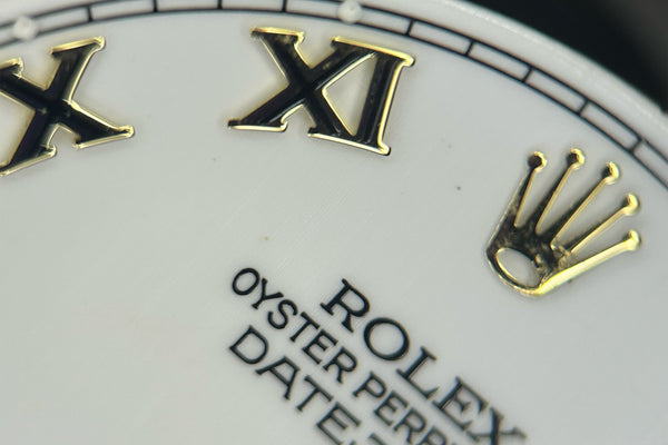 Load image into Gallery viewer, Rolex Datejust White  Roman Dial for Model 16013 - 16233 FCD30595
