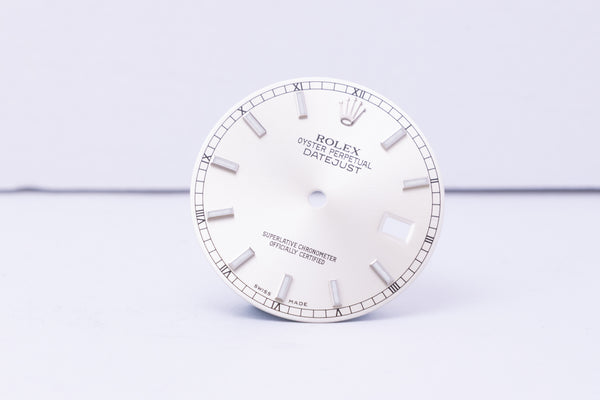 Load image into Gallery viewer, Rolex Mens Silver Lumi Index dial for 116234 116200 FCD30601
