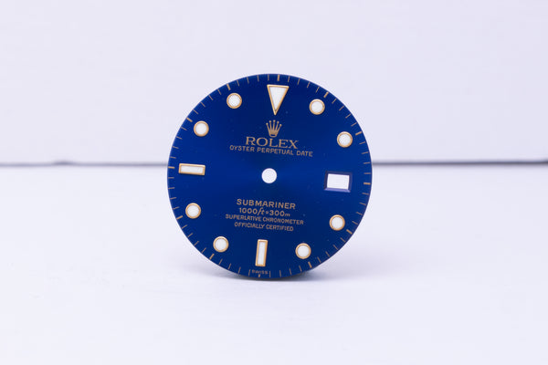 Load image into Gallery viewer, Rolex Submariner Blue "Swiss Only" Dial for model 16613 -16618 FCD30602
