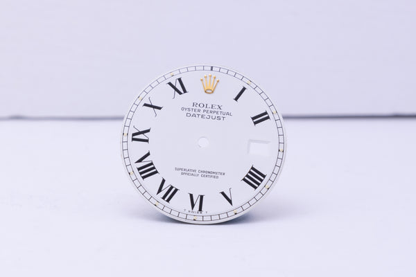 Load image into Gallery viewer, Rolex Datejust White Buckley Dial for model 1601 - 1603 FCD30604
