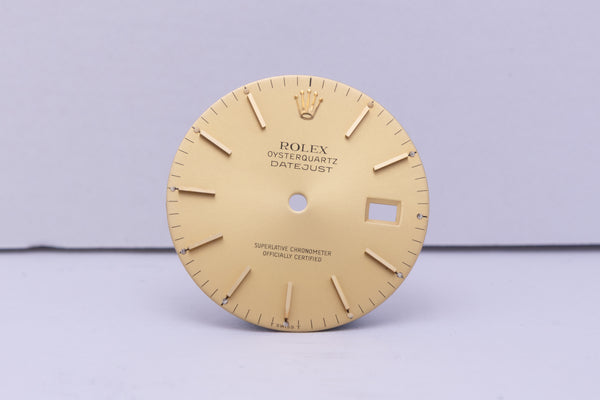 Load image into Gallery viewer, Rolex OysterQuartz Datejust champagne stick for model 17013 FCD30610
