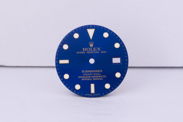 Load image into Gallery viewer, Rolex Submariner Blue "Swiss Made" Dial for model 16613 FCD30617
