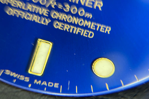 Load image into Gallery viewer, Rolex Submariner Blue "Swiss Made" Dial for model 16613 FCD30617
