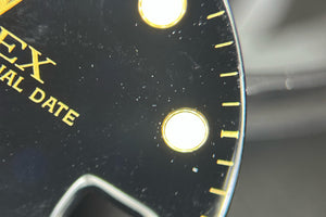 Rolex Submariner DAMAGED Black Swiss Made Dial for model 16613 - 16618 FCD30655