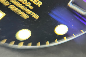 Rolex Submariner DAMAGED Black Swiss Made Dial for model 16613 - 16618 FCD30655