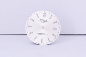 Rolex Date silver stick dial for model 15000 - 15200 FCD30706