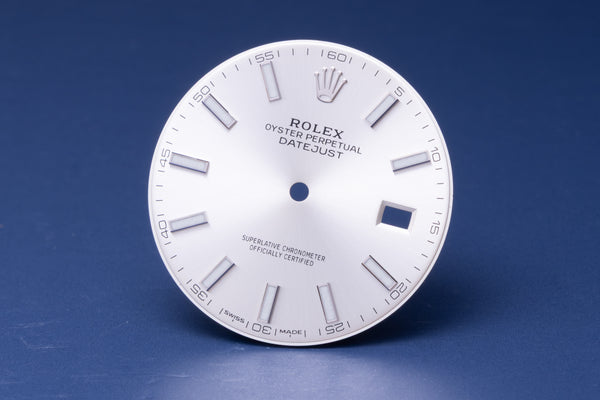 Load image into Gallery viewer, Rolex Datejust 41 Silver Stick Dial for 126334 - 126300 FCD30927
