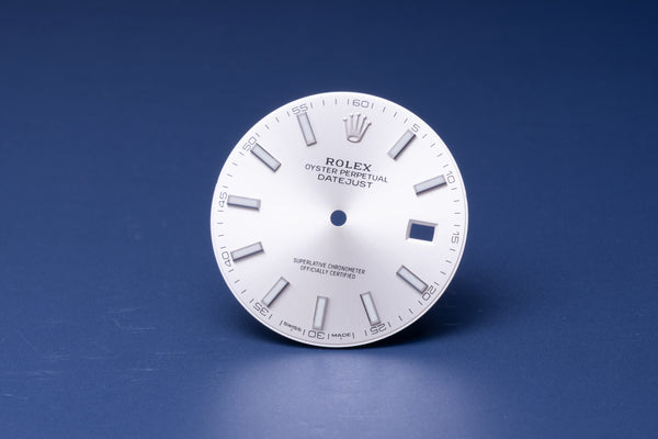 Load image into Gallery viewer, Rolex Datejust 41 Silver Stick Dial for 126334 - 126300 FCD30928
