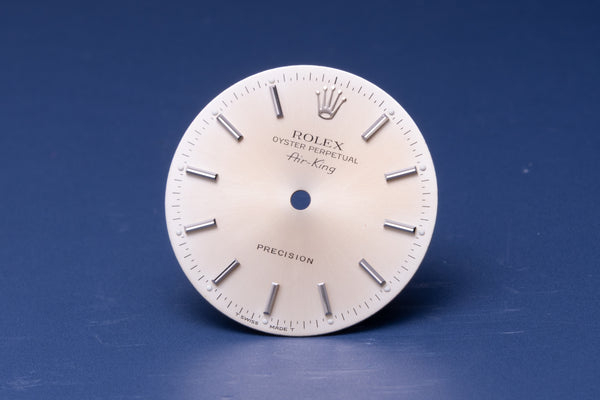 Load image into Gallery viewer, Rolex Faded Silver Stick Airking dial for model 14000 - 14000M FCD30949
