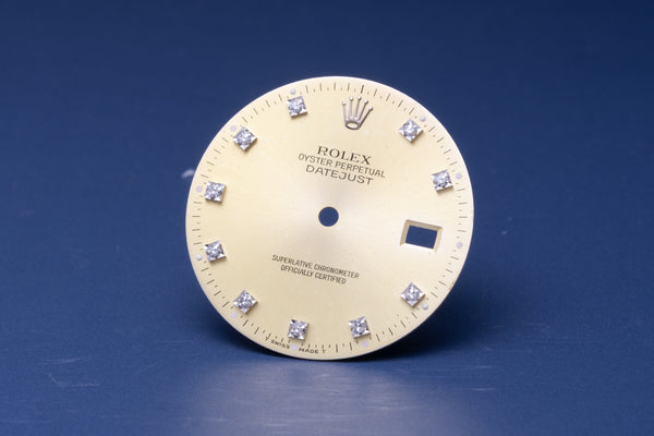 Load image into Gallery viewer, Rolex Mens Datejust Lemon Diamond Dial for 16014 - 16234 FCD30962
