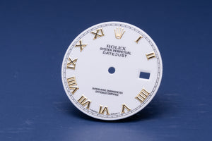 Rolex Datejust White  Roman Dial for Model 16013 - 16233 FCD30987