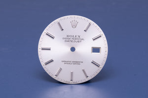 Rolex Datejust Silver Index Dial for model 16014 - 16030 - 16200 FCD30991
