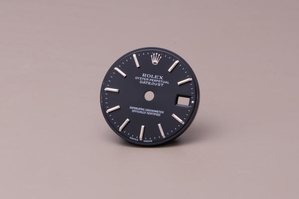 Load image into Gallery viewer, Rolex Datejust Black stick marker dial for model 69174 - 79174 FCD31007
