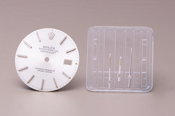 Load image into Gallery viewer, Rolex Datejust Silver stick dial for 16014 - 16234 FCD31019
