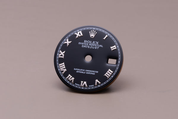 Load image into Gallery viewer, Rolex Ladies Black Roman Dial for model 79174 - 69174 FCD31023
