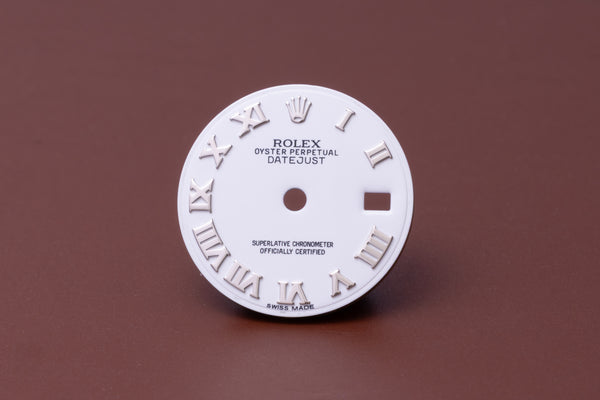 Load image into Gallery viewer, Rolex Ladies Datejust Bold White Roman Dial for model 79174 - 179174 FCD31025
