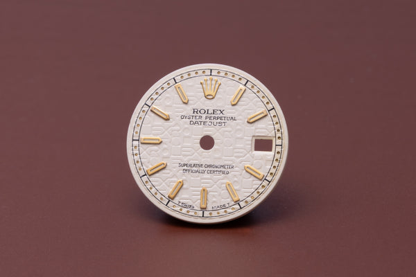 Load image into Gallery viewer, Rolex Ladies Datejust ivory jubilee stick marker dial for 69173 - 79173 FCD31038
