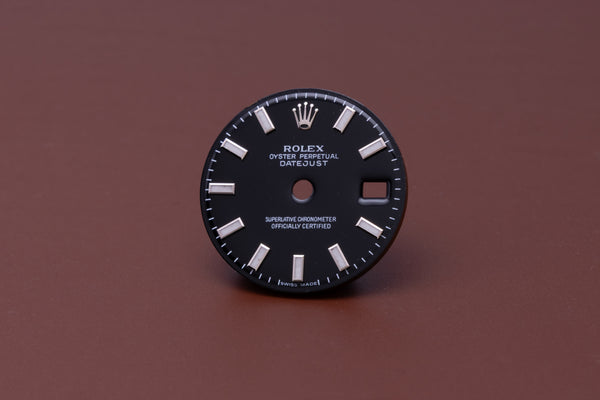 Load image into Gallery viewer, Rolex Ladies Black Lumi Stick Dial for model 179174 FCD31039

