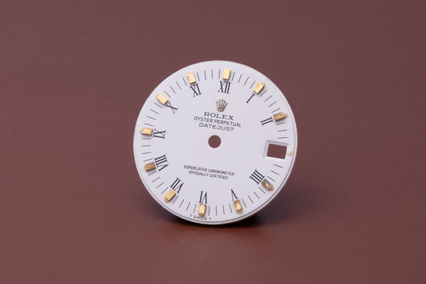 Load image into Gallery viewer, Rolex Midsize Matte White Peg dial for model 68273 FCD31047
