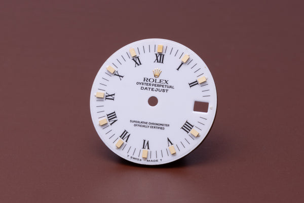 Load image into Gallery viewer, Rolex Midsize White Peg dial for model 68273 FCD31048
