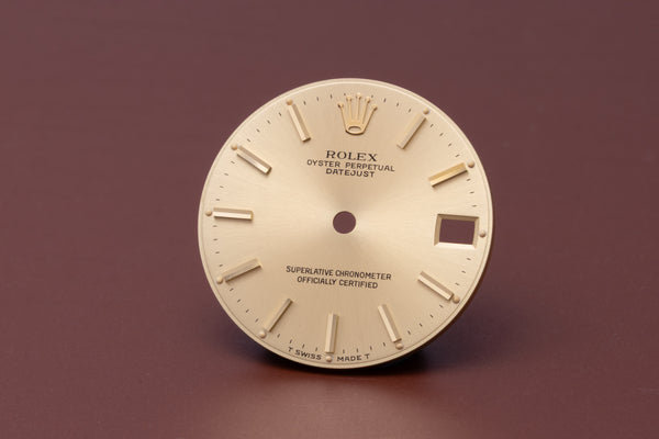 Load image into Gallery viewer, Rolex Midsize champagne stick marker dial for model 68273 FCD31049
