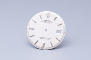 Rolex Datejust Silver Linen Stick Marker dial for 1601 - 1603 FCD31062
