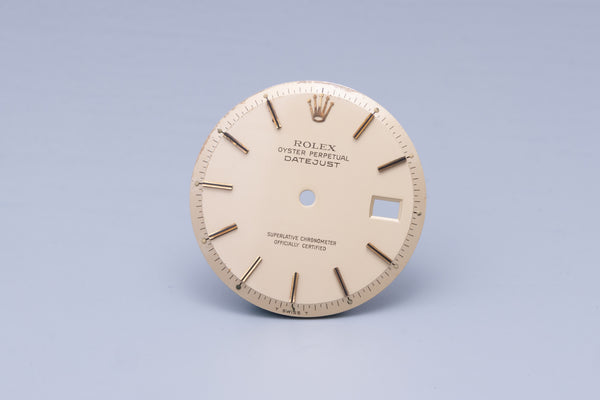 Load image into Gallery viewer, Rolex Datejust Pastel Champagne Stick Marker dial for 1601 - 1603 FCD31069
